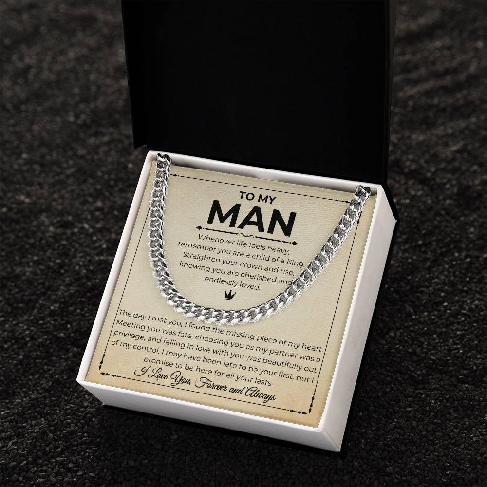 To My Man - Unbreakable Bond Cuban Link Necklace