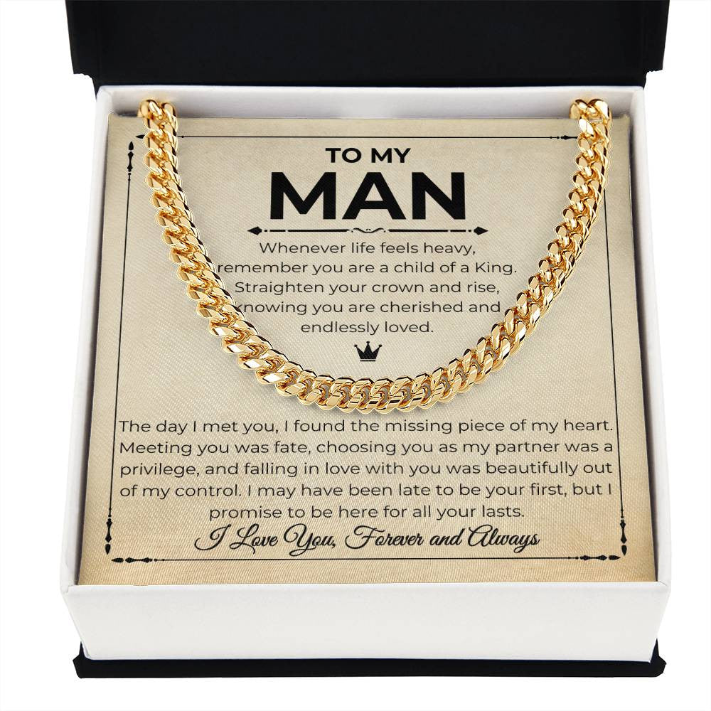 To My Man - Unbreakable Bond Cuban Link Necklace