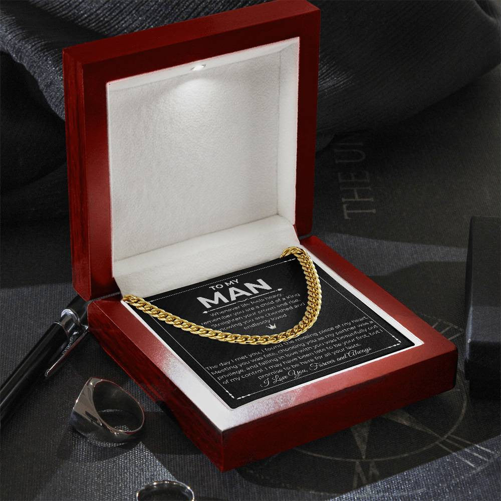 To My Man - Unbreakable Bond Cuban Link Necklace