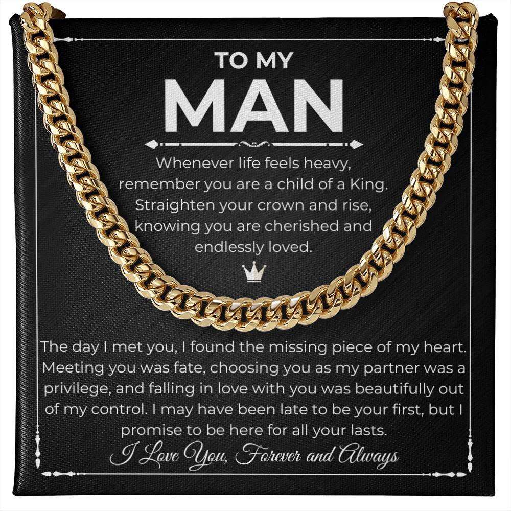 To My Man - Unbreakable Bond Cuban Link Necklace