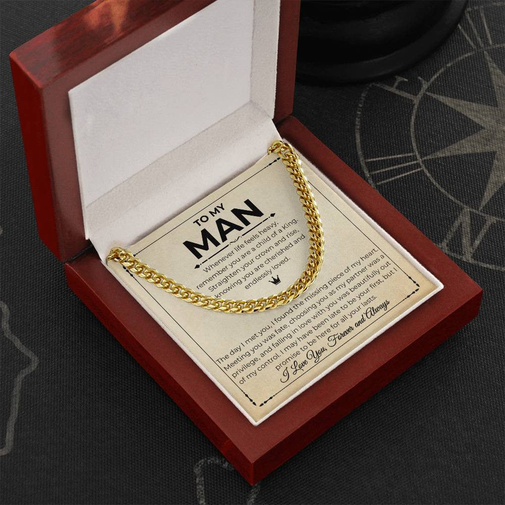 To My Man - Unbreakable Bond Cuban Link Necklace