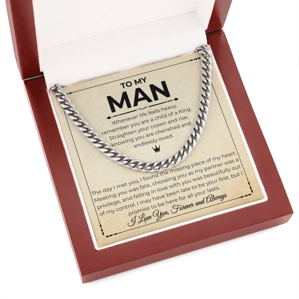 To My Man - Unbreakable Bond Cuban Link Necklace