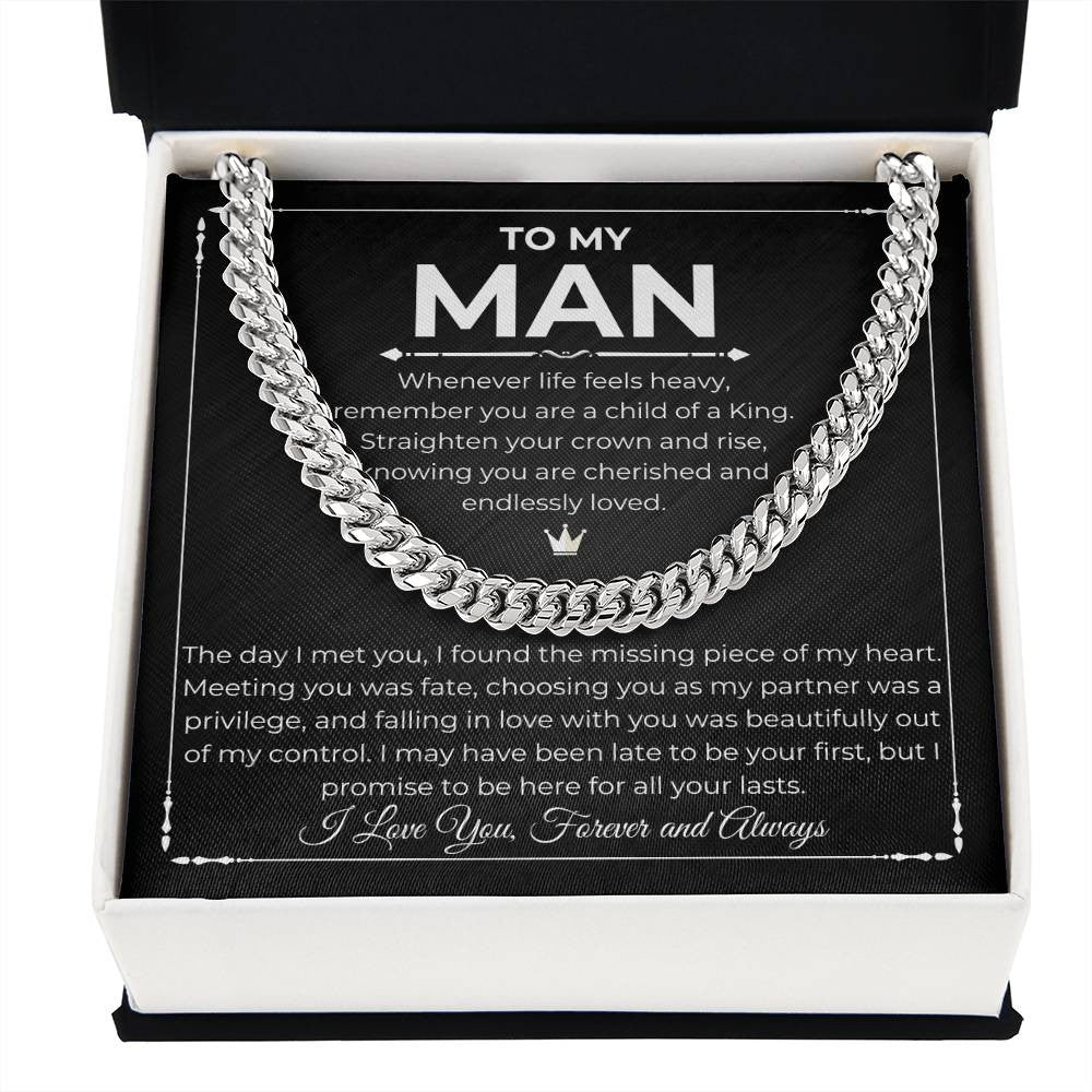 To My Man - Unbreakable Bond Cuban Link Necklace