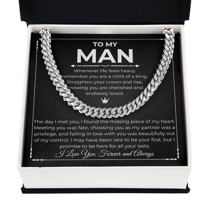 To My Man - Unbreakable Bond Cuban Link Necklace
