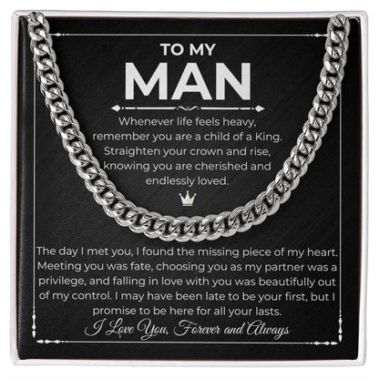 To My Man - Unbreakable Bond Cuban Link Necklace