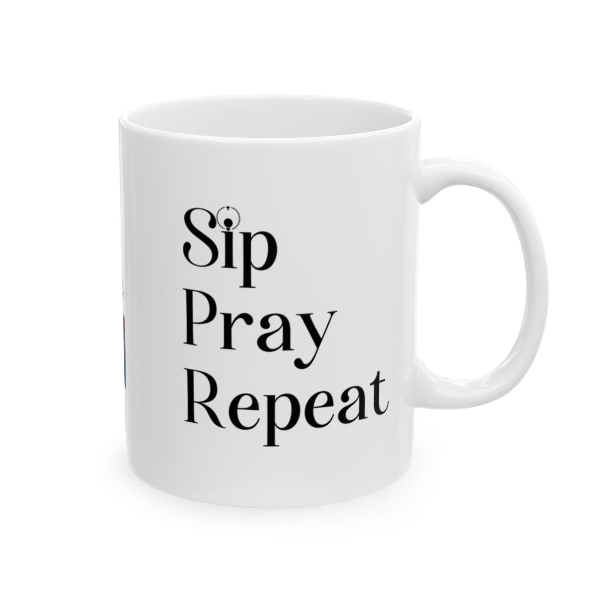 Sip Pray Repeat: Inspirational Ceramic & Camping Mug – Perfect for Every Adventure
