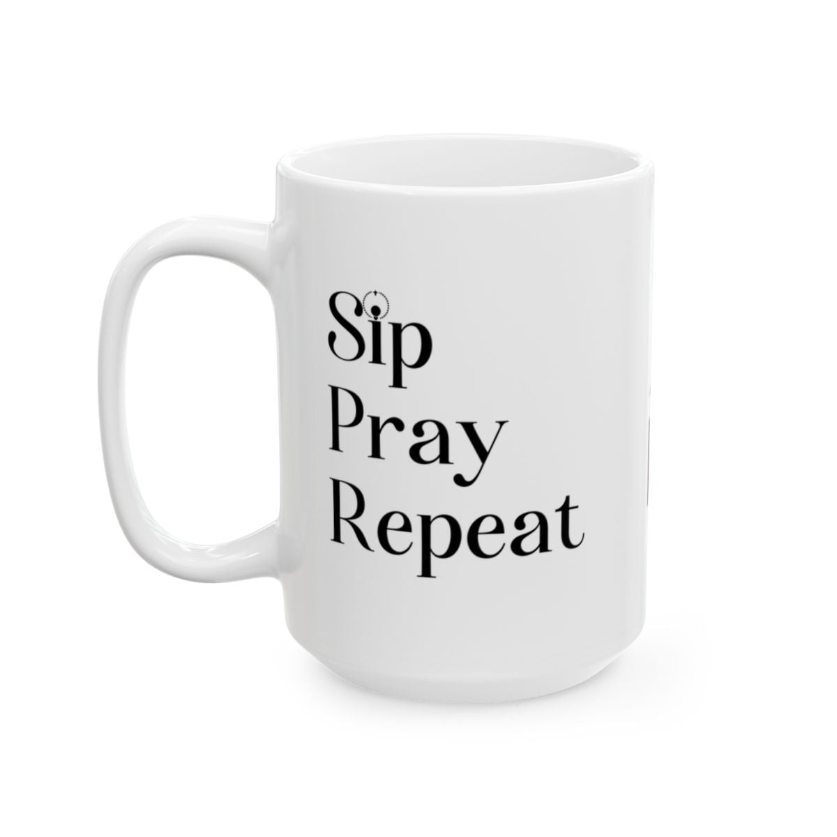 Sip Pray Repeat: Inspirational Ceramic & Camping Mug – Perfect for Every Adventure