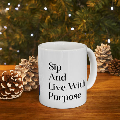 Sip And Live With Purpose Mug