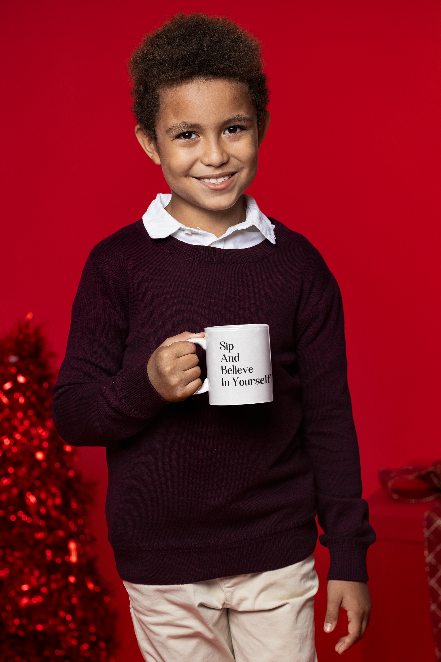 Sip And Believe In Yourself Inspirational Mug
