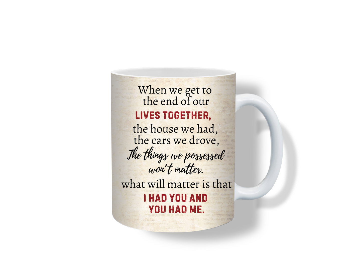 Love That Lasts: A Heartwarming Tribute Mug for Life’s Greatest Journey