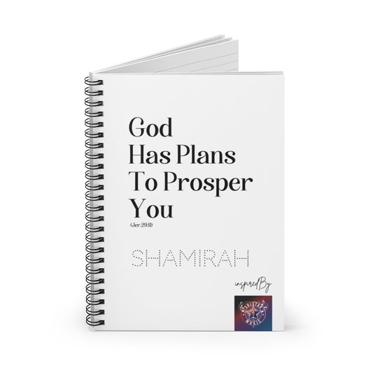 Jeremiah 29:11 Prayer Journal - Lined Pages