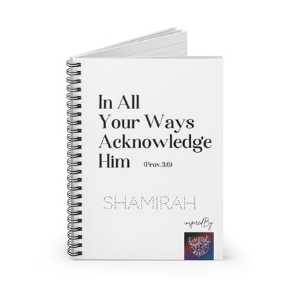 Proverbs 3:6 Prayer Journal - Lined Pages