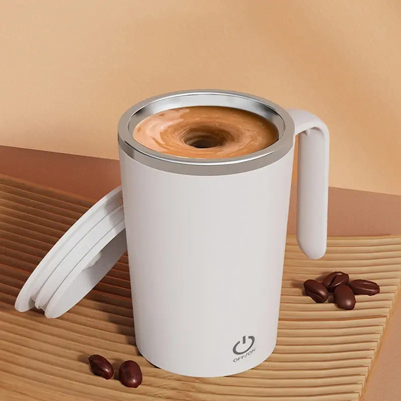 Self-Stirring Mug for Perfect Coffee & Tea Blends